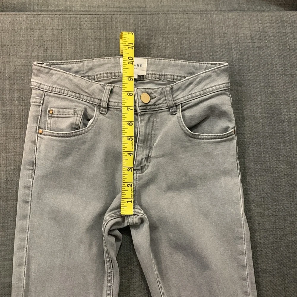 Sézane Jeans The Perfect 7/8 Slim Skinny Grey Gray 24 Denim Casual Ankle Length